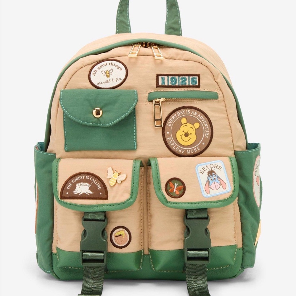New Disney Winnie the Pooh Multi-Pocket Backpack